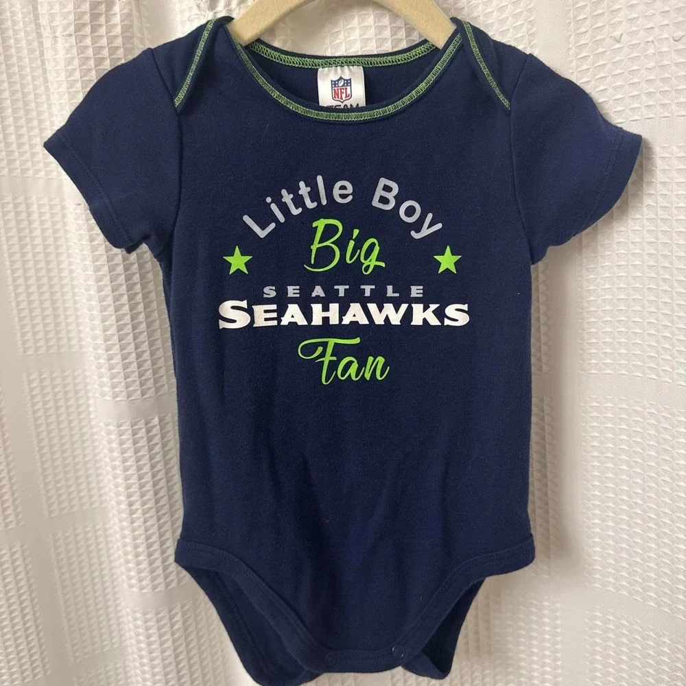 Seahawks baby onesie
